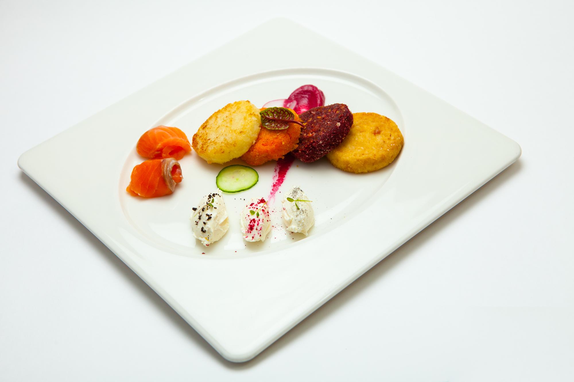 Set of plated dishes from the workshop